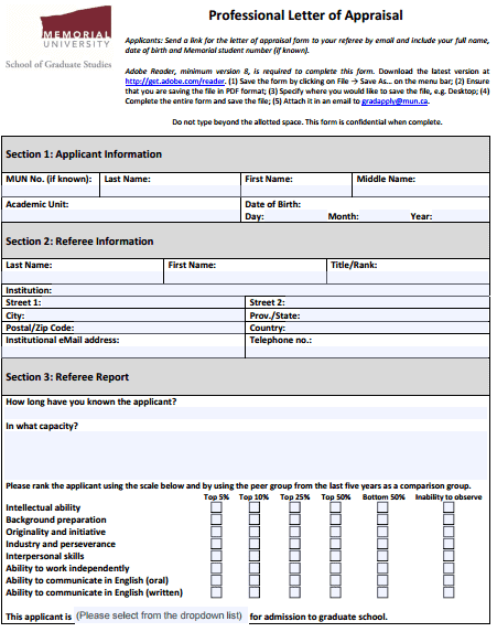 Appraisal Letter 264