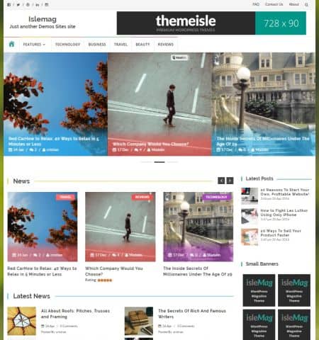 Bootstrap Blog Templates 541