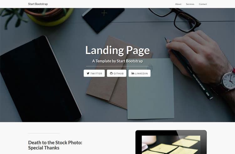 Free Landing Page Templates 41