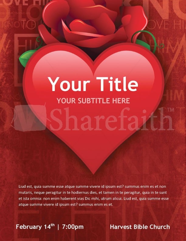 Free Valentine’s Day Flyer Templates 4