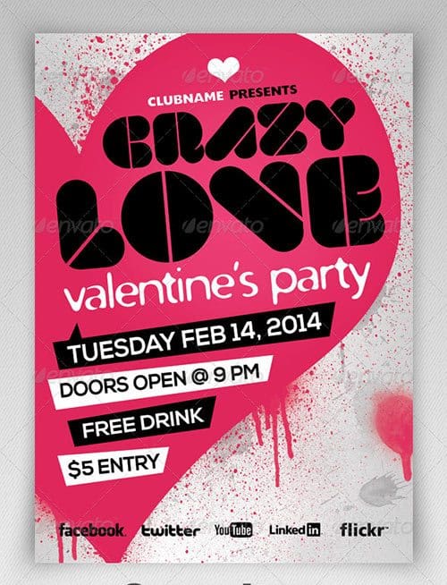 Free Valentine’s Day Flyer Templates 941