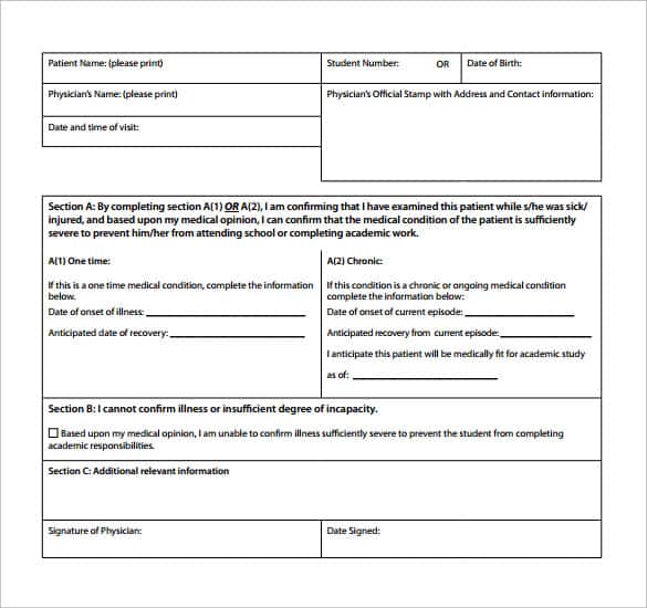 Medical Certificate Sample 10.641