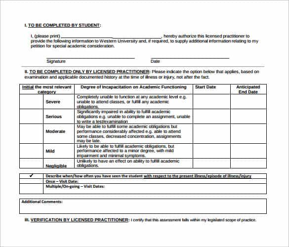 Medical Certificate Sample 461