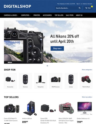 Responsive Ecommerce Website Templates Free 161