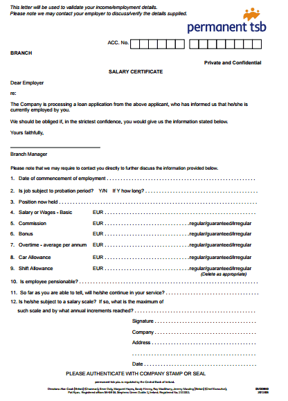 Salary Certificate Formats 4964