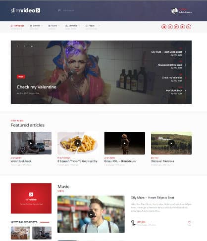 Video Website Templates Free 13