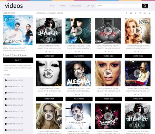 Video Website Templates Free 794