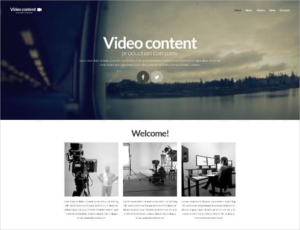 Video Website Templates Free 89641