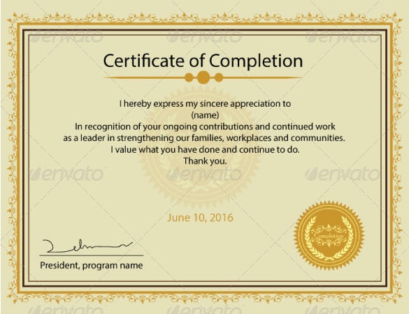 certificate format 10.46