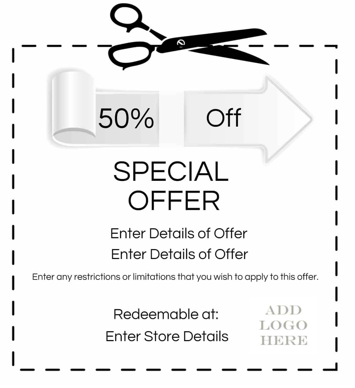 coupon template 3461