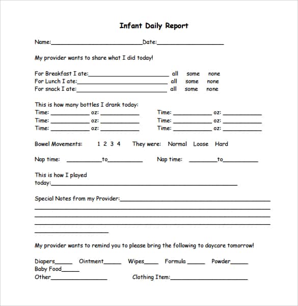daily report template 11.1