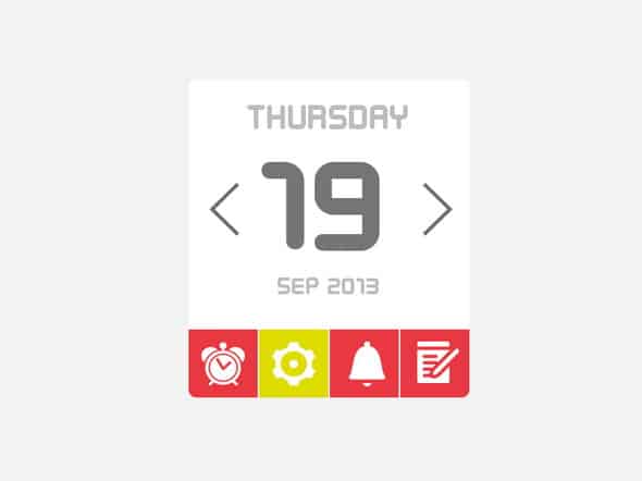 html calendar template 10