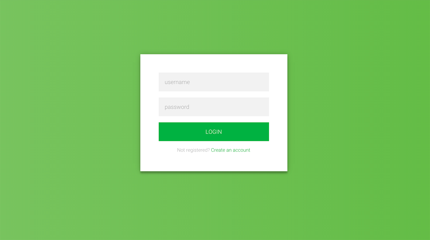 login page template 164
