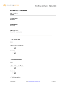 meeting minutes template 46
