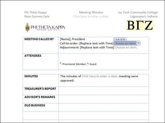 meeting minutes template 8941