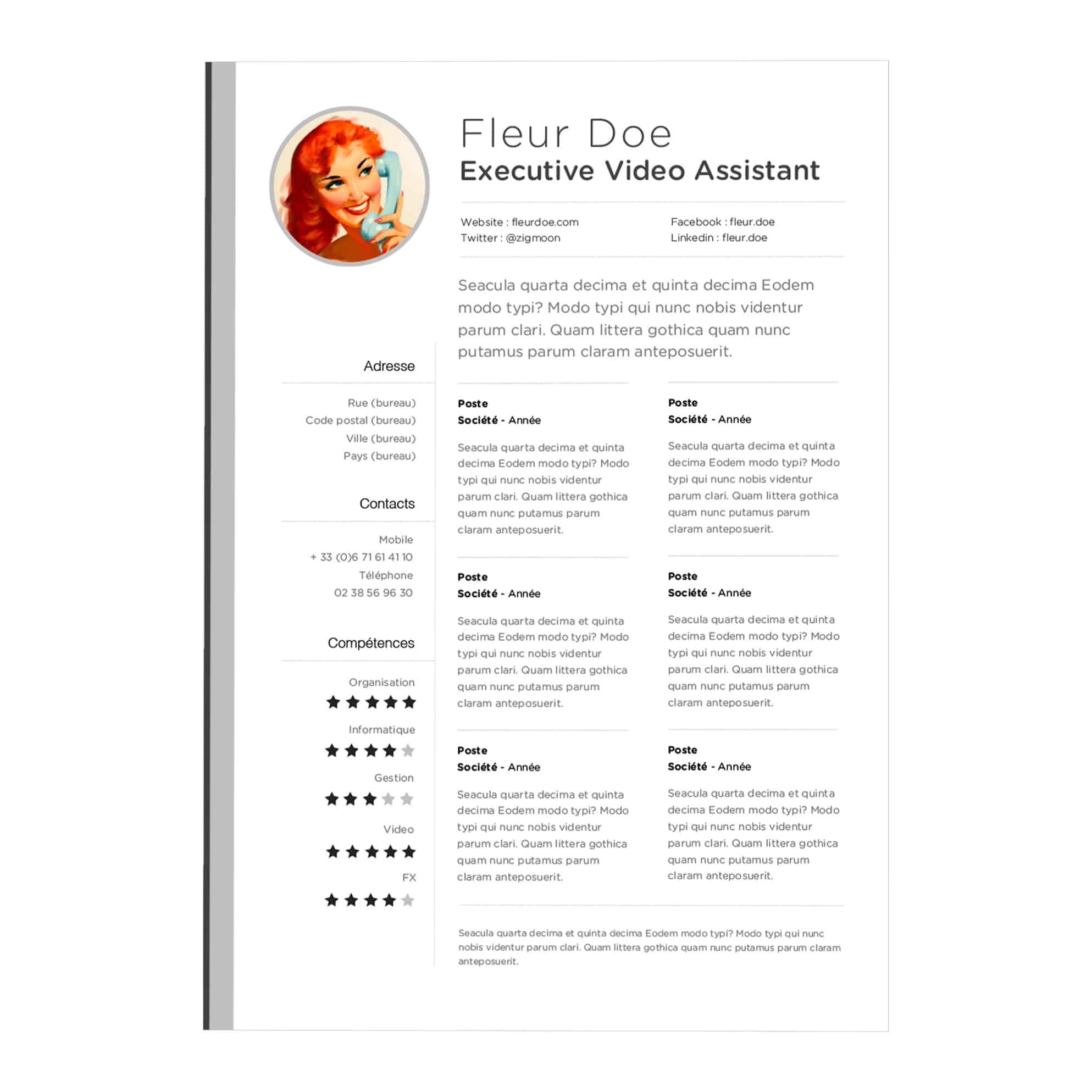 resume templates for mac 10