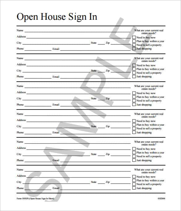 sign in sheet template 461