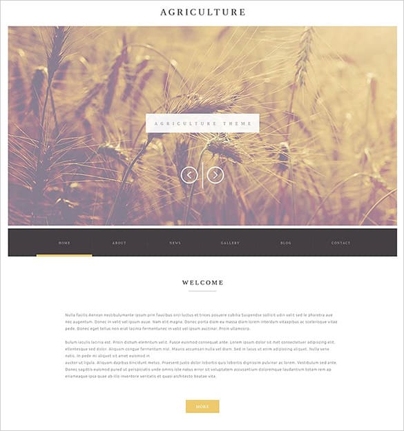 Agriculture Website Templates Free 234