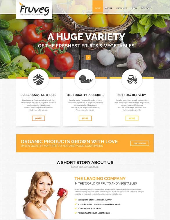Agriculture Website Templates Free 597