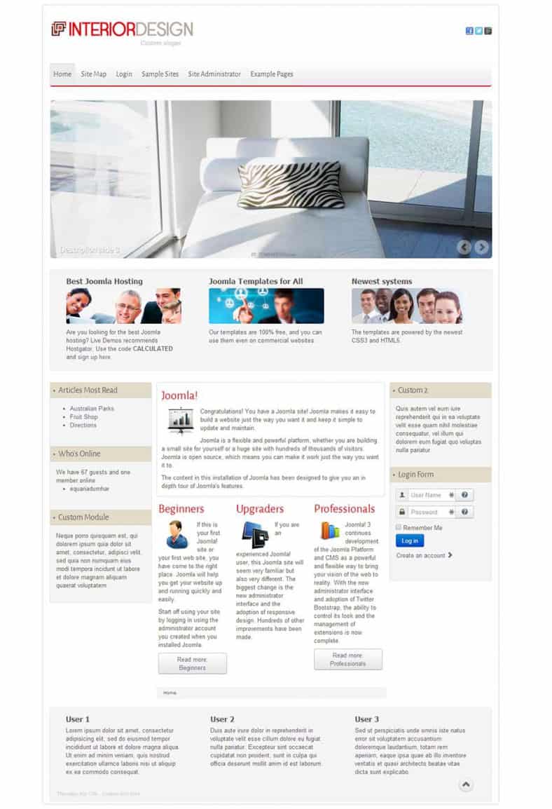 Interior Design WordPress Theme Free Download 7941