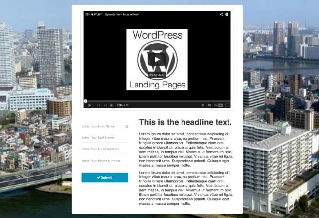 Video Landing Page Templates 61