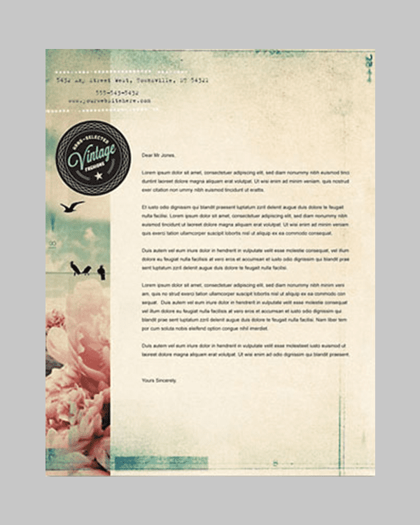 business letterhead template 2641