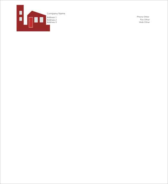 business letterhead template 364