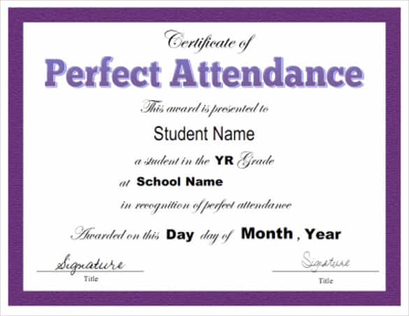certificate of attendance template 146