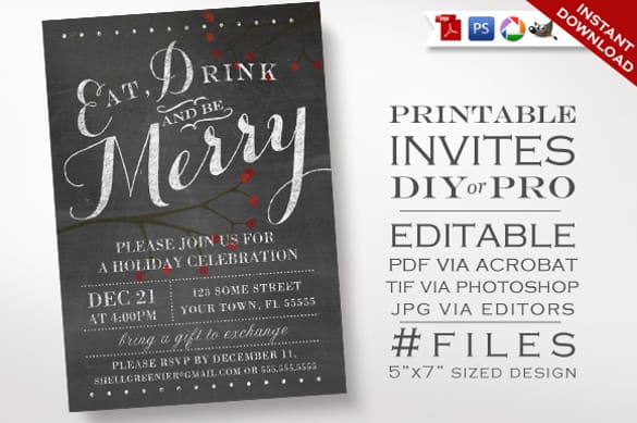 chalkboard invitation template 247