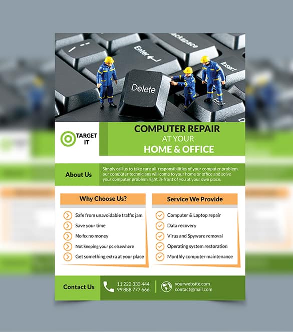 computer repair flyer 245