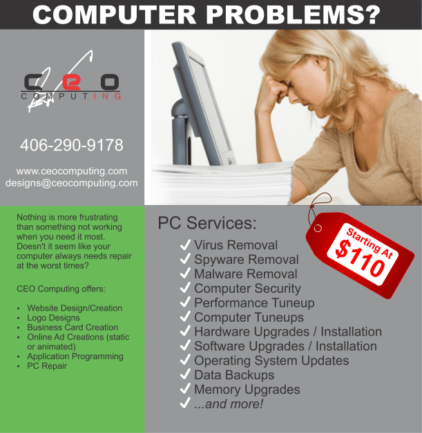 computer repair flyer 7987