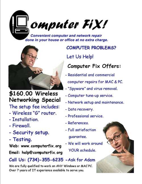 computer repair flyer 97