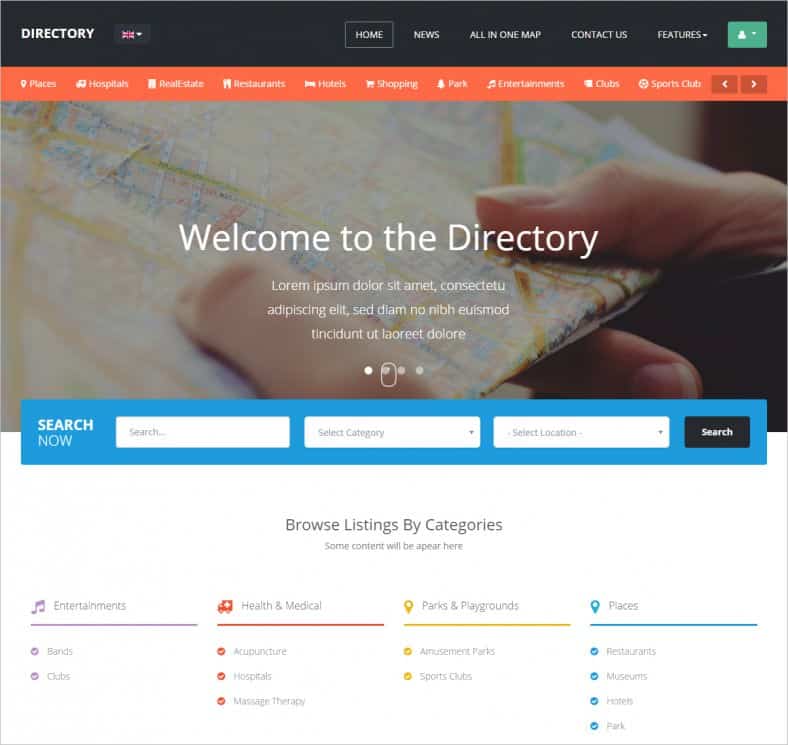 directory html template 7946