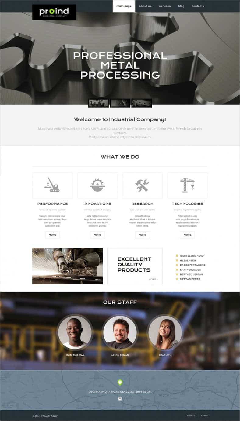 dynamic website template 441