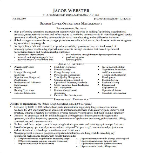 executive resume template word 154