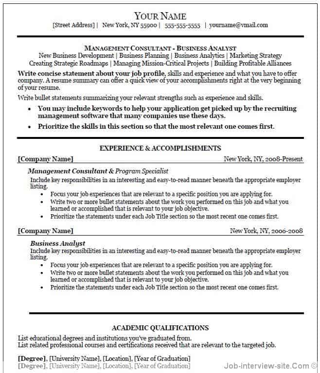 executive resume template word 64