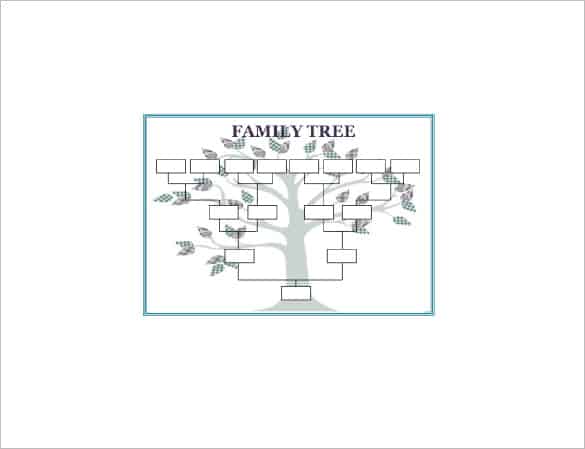family tree template word  154