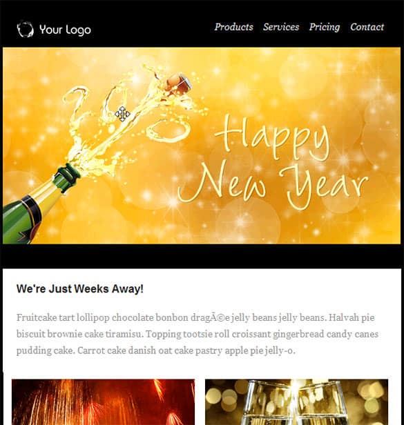 happy new year email template 9461