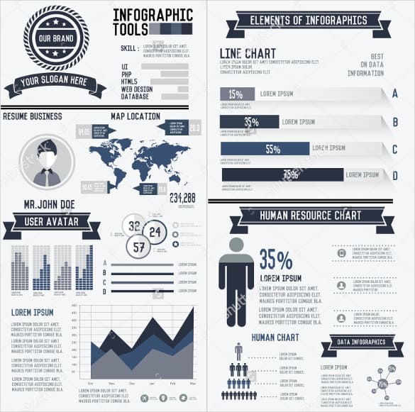 infographic cv template 587
