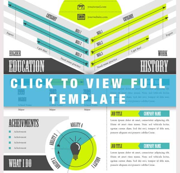 infographic cv template 794