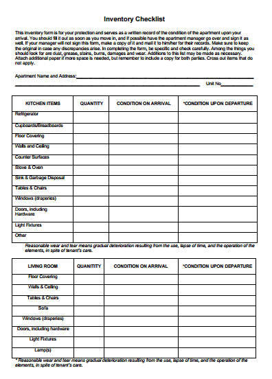 inventory list 4