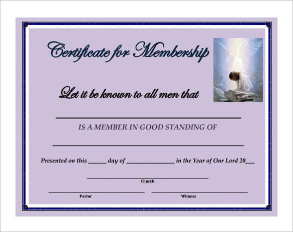 membership certificate template 3