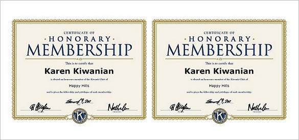 membership certificate template 4