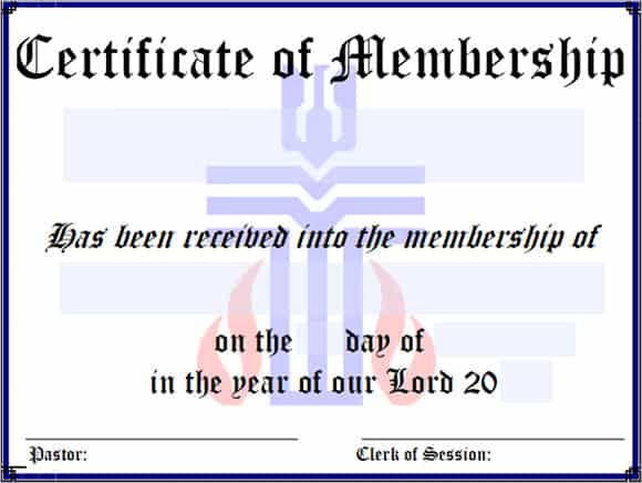membership certificate template 7