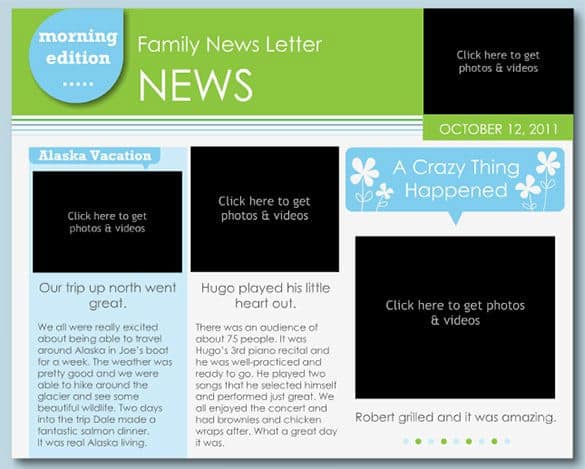 newsletter template 496