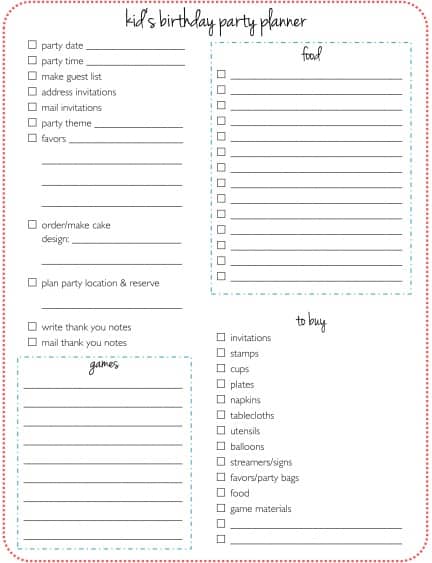 party planning template 346