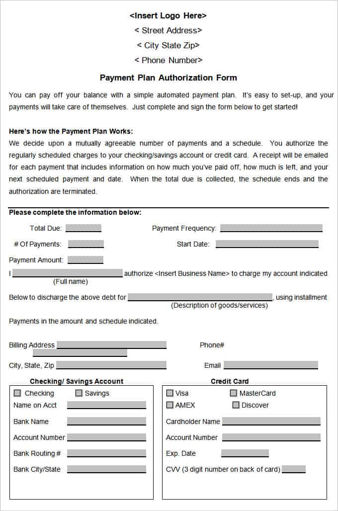 payment plan agreement 1246