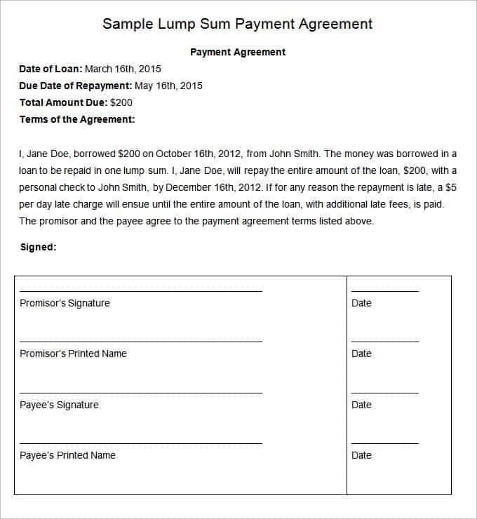 payment plan agreement 346