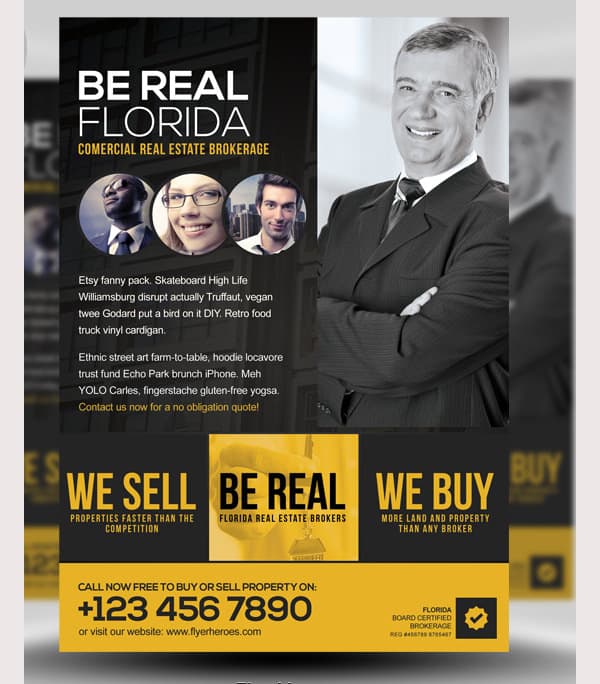 real estate flyer template 330