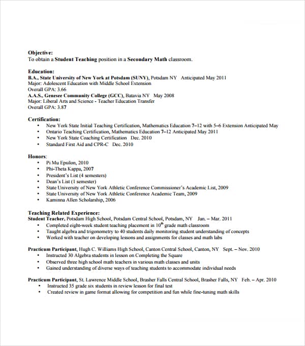 resume format 110